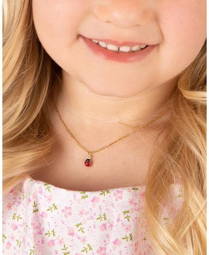 商品Tiny Blessings|Girls' 14K Gold Lil' Ladybug 13-14" Necklace - Little Kid, Big Kid,价格¥2022,第2张图片详细描述