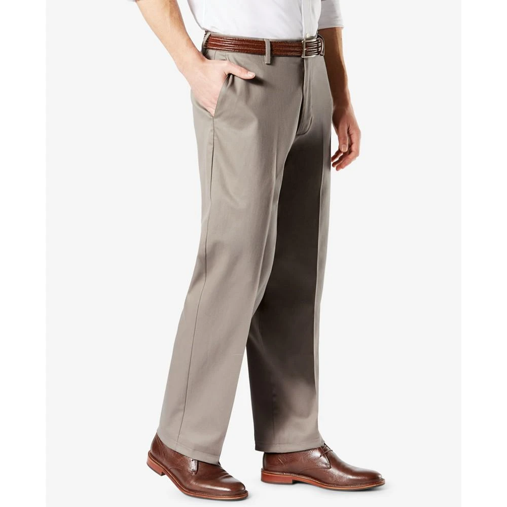 商品Dockers|Men's Signature Lux Cotton Relaxed Fit Pleated Creased Stretch Khaki Pants,价格¥232,第3张图片详细描述