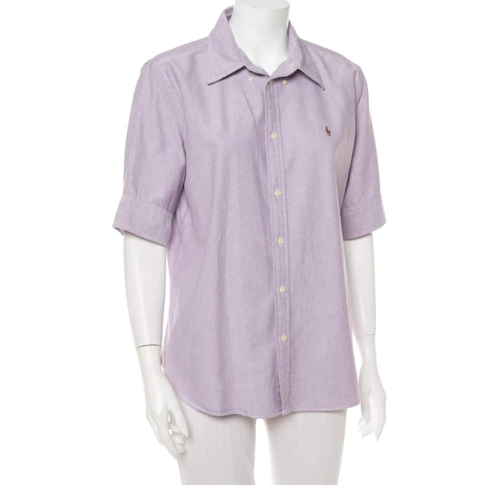 商品[二手商品] Ralph Lauren|Ralph Lauren Purple Cotton Short Sleeve Button Front Shirt XL,价格¥937,第2张图片详细描述