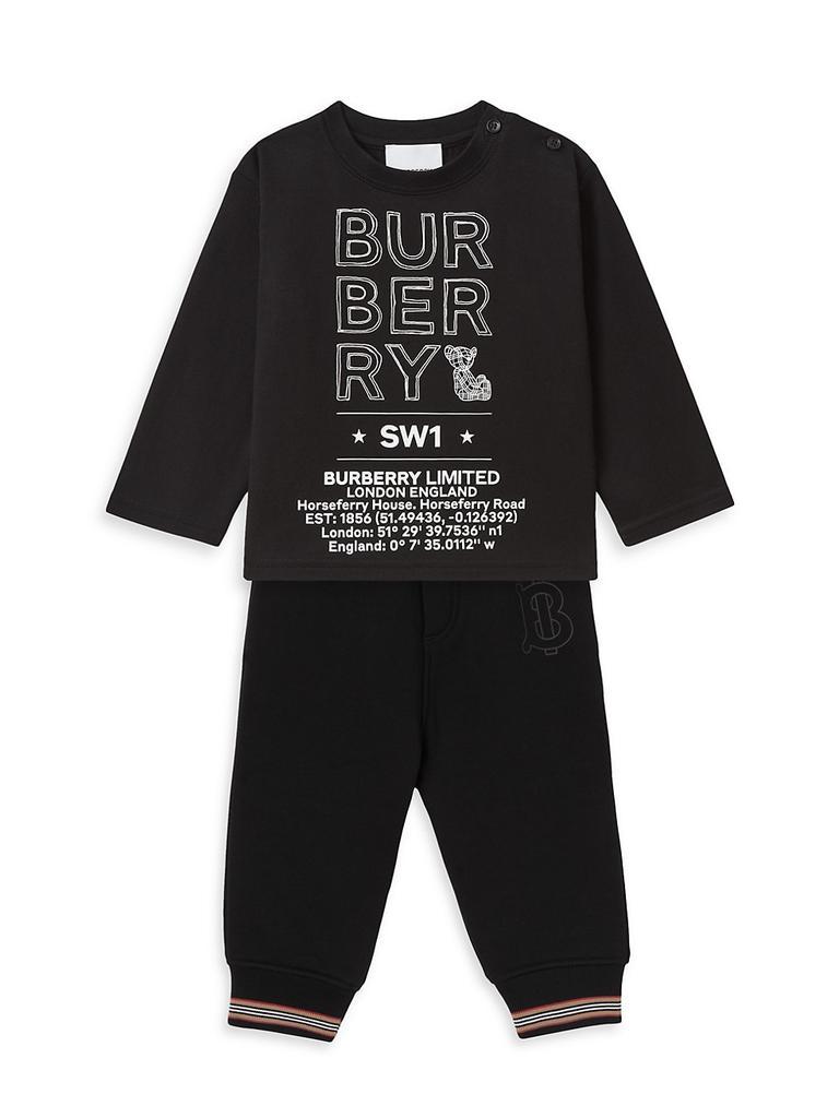 商品Burberry|Baby's & Little Boy's Joel Logo Sketch Print Top,价格¥1321,第4张图片详细描述