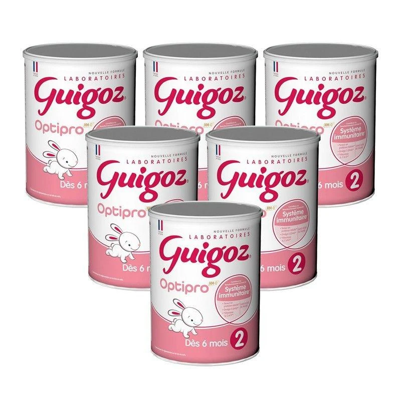 商品guigoz|Guigoz古戈氏2段标准型婴儿奶粉780g*6罐 (6-12个月),价格¥1666,第1张图片