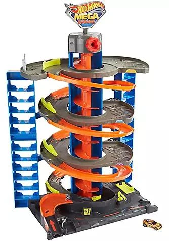 商品Hot Wheels|Wheels Hot Wheels City Mega Garage Playset With 1 Vehicle,价格¥493,第1张图片