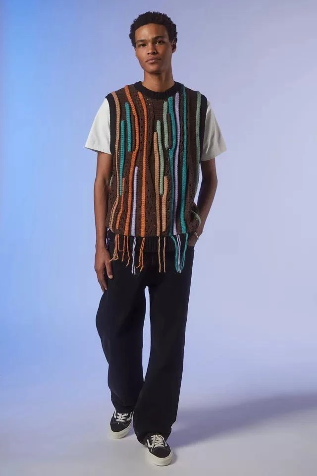商品The Ragged Priest|The Ragged Priest Ripper Knit Sweater Vest,价格¥545,第2张图片详细描述