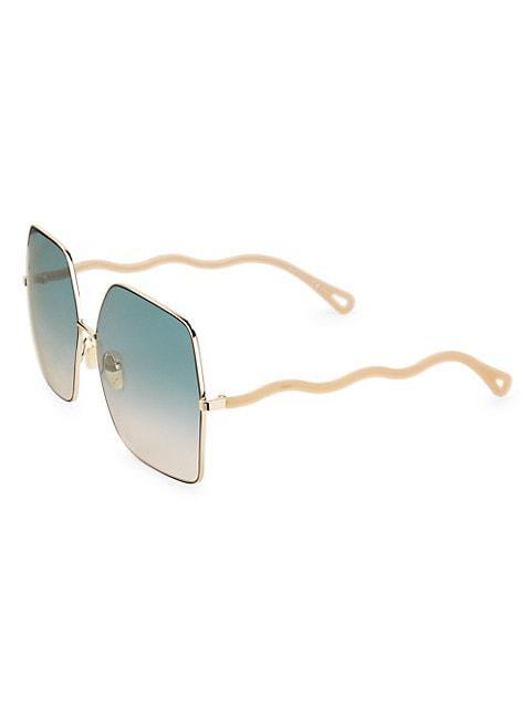 商品Chloé|64MM Oversized Sunglasses,价格¥2519,第4张图片详细描述