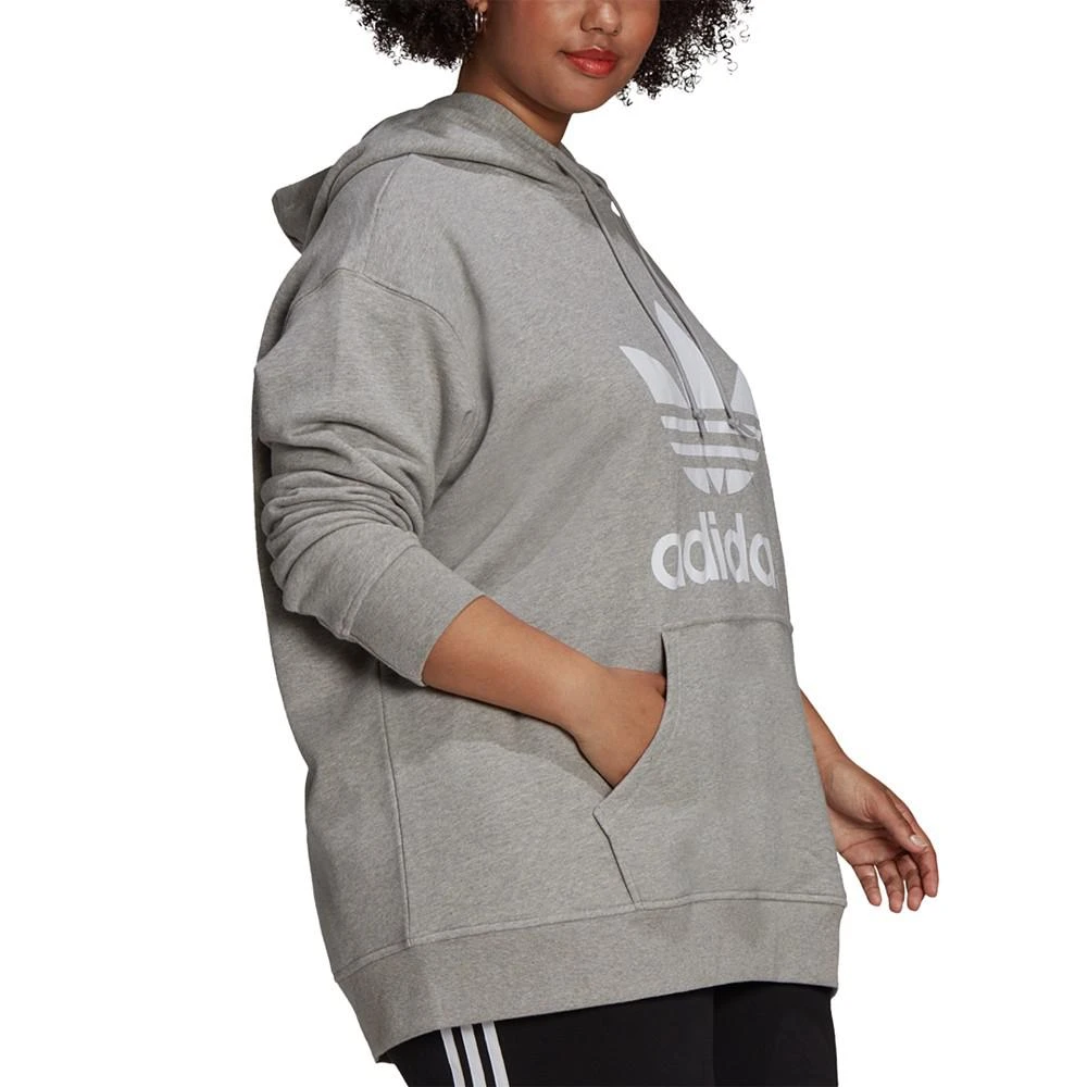 商品Adidas|Plus Size Trefoil Hooded Sweatshirt,价格¥360,第2张图片详细描述