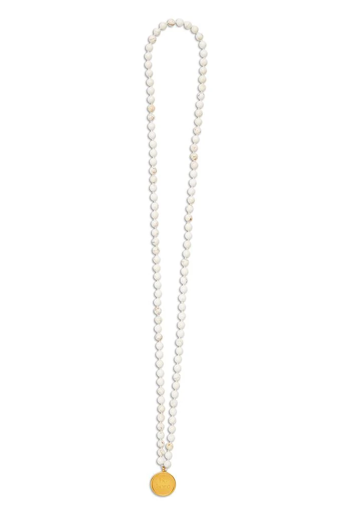 商品Alo|White Turquoise Mala Necklace,价格¥1483,第2张图片详细描述