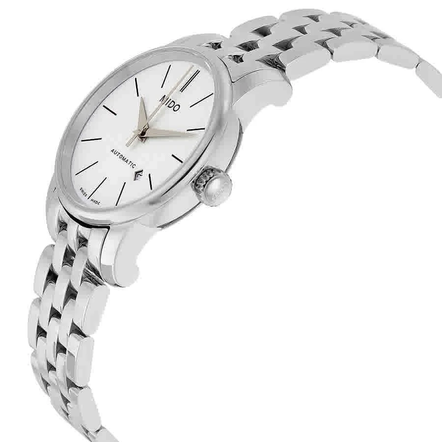 商品MIDO|Baroncelli Automatic White Dial Stainless Steel Ladies Watch M76004761,价格¥2338,第2张图片详细描述