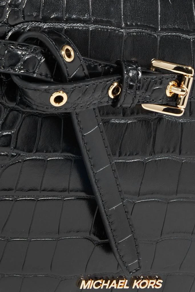 商品Michael Kors|Emilia buckled croc-effect leather shoulder bag,价格¥1221,第4张图片详细描述