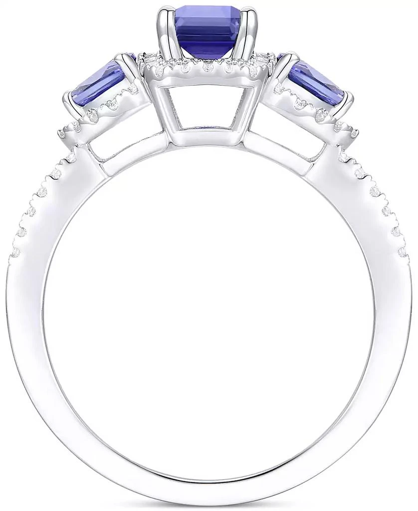 商品Macy's|Tanzanite (1-1/3 ct. t.w.) & Diamond Ring (1/3 ct. t.w.) in 14k White Gold,价格¥7116,第3张图片详细描述