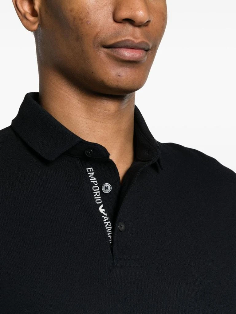 商品Emporio Armani|EMPORIO ARMANI - Logo Cotton Polo Shirt,价格¥392,第5张图片详细描述