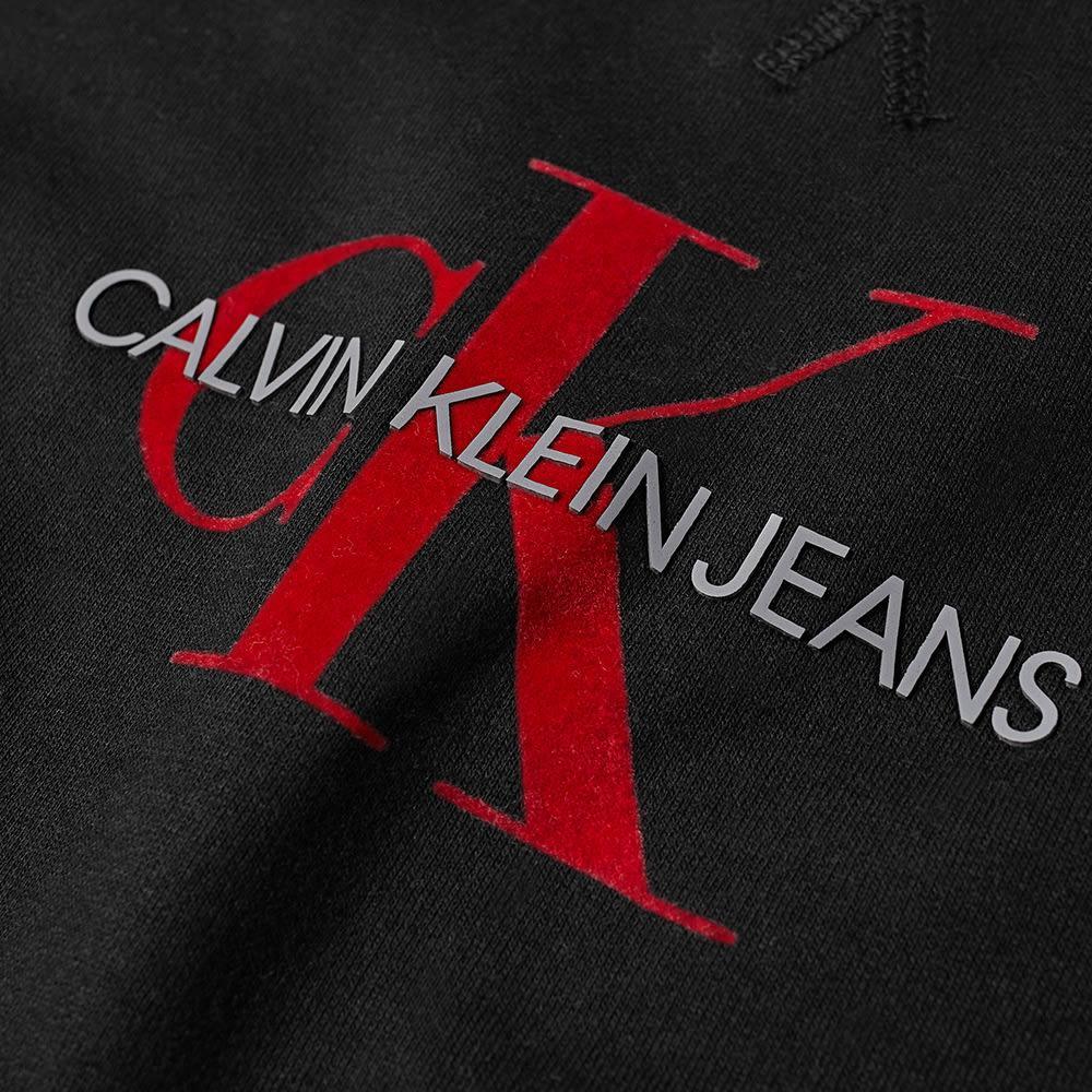 商品Calvin Klein|Calvin Klein Archival Monogram Flock Crew Sweat,价格¥404,第4张图片详细描述