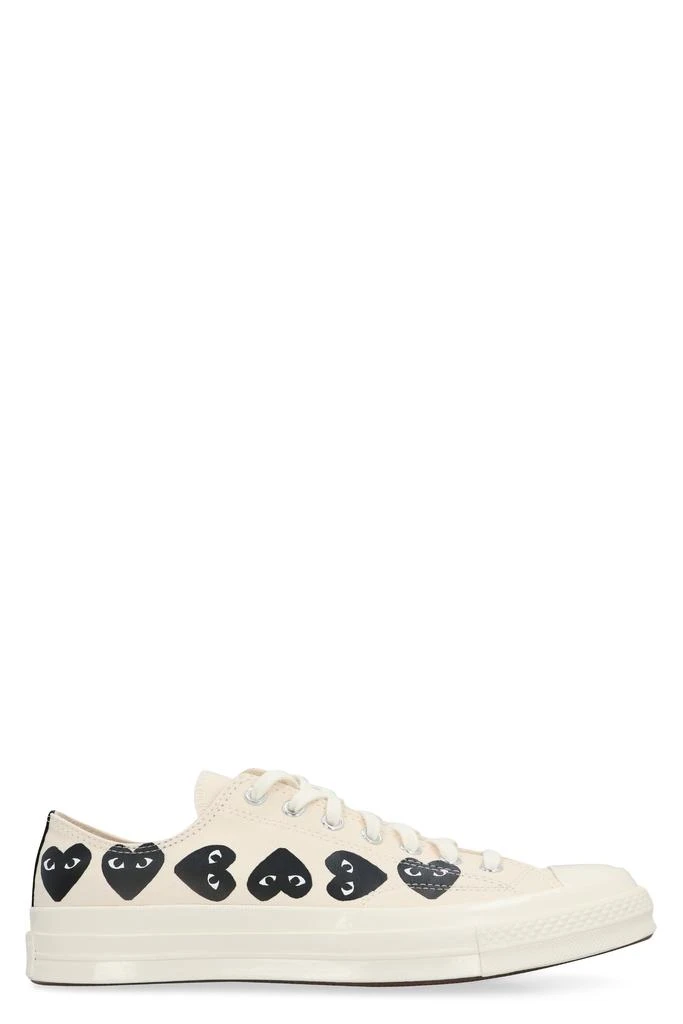商品Comme des Garcons|CONVERSE X COMME DES GARÇONS PLAY - CHUCK 70 LOW-TOP SNEAKERS,价格¥1305,第1张图片