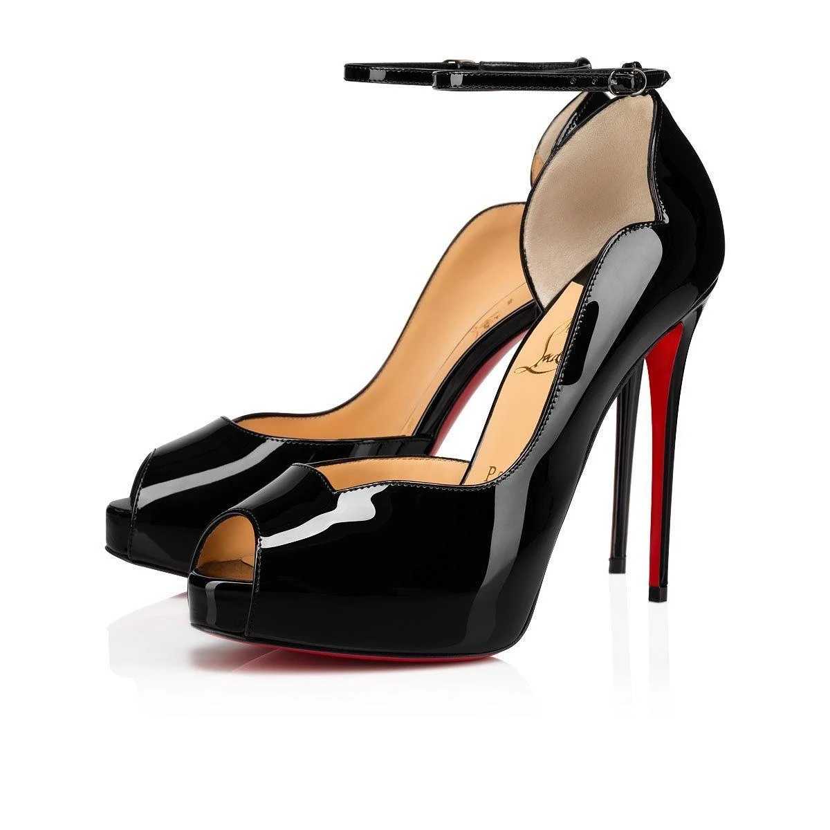 商品Christian Louboutin|包邮包税【预售7天发货】 CL红底鞋 23秋冬 女士 厚底鞋 Round Chick Alta 3200661BK01,价格¥7221,第1张图片