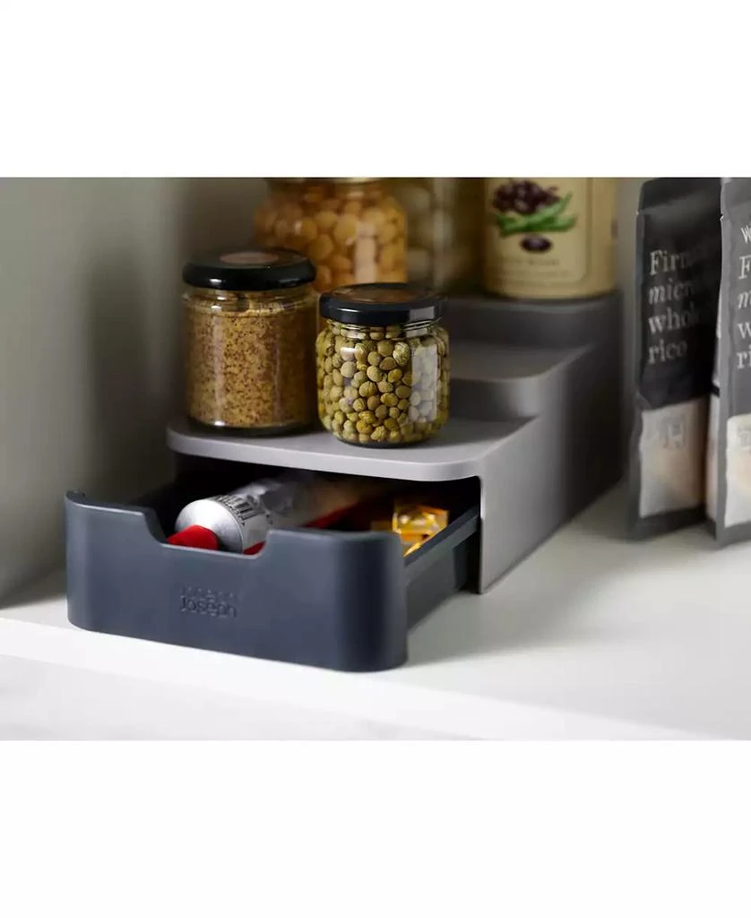 商品Joseph Joseph|CupboardStore Compact Tiered Organizer with Drawer,价格¥194,第2张图片详细描述