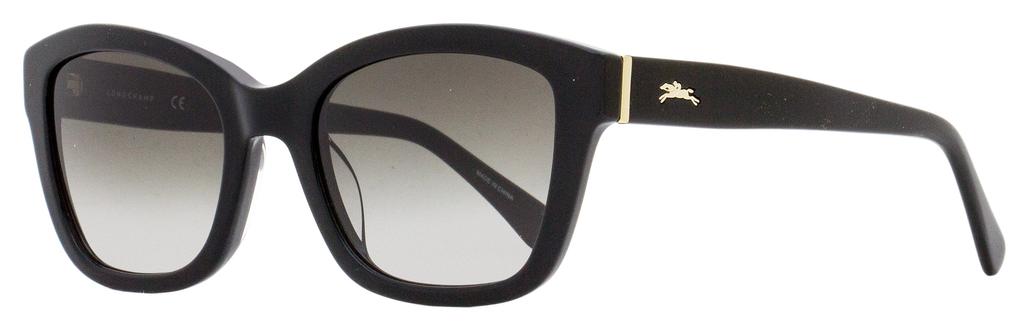 Longchamp Women's Rectangular Sunglasses LO632S 001 Black 53mm商品第1张图片规格展示