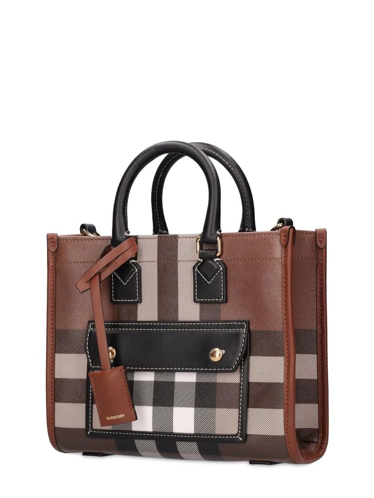 商品Burberry|Mini Freya Check Canvas & Leather Tote,价格¥11849,第3张图片详细描述