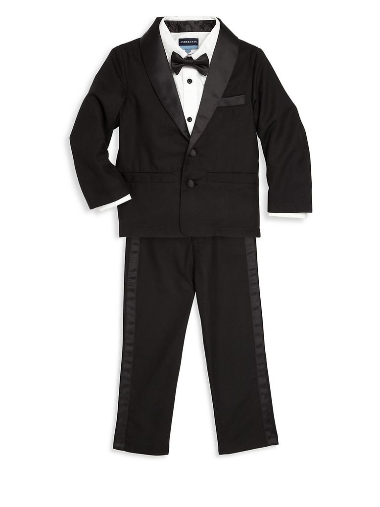 Little Boy's 4-Piece Tuxedo Set商品第2张图片规格展示