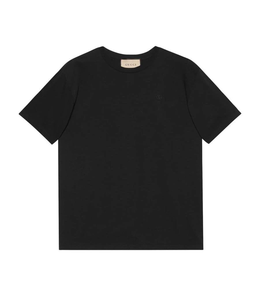 商品Gucci|Embroidered Double G T-Shirt,价格¥3862,第1张图片