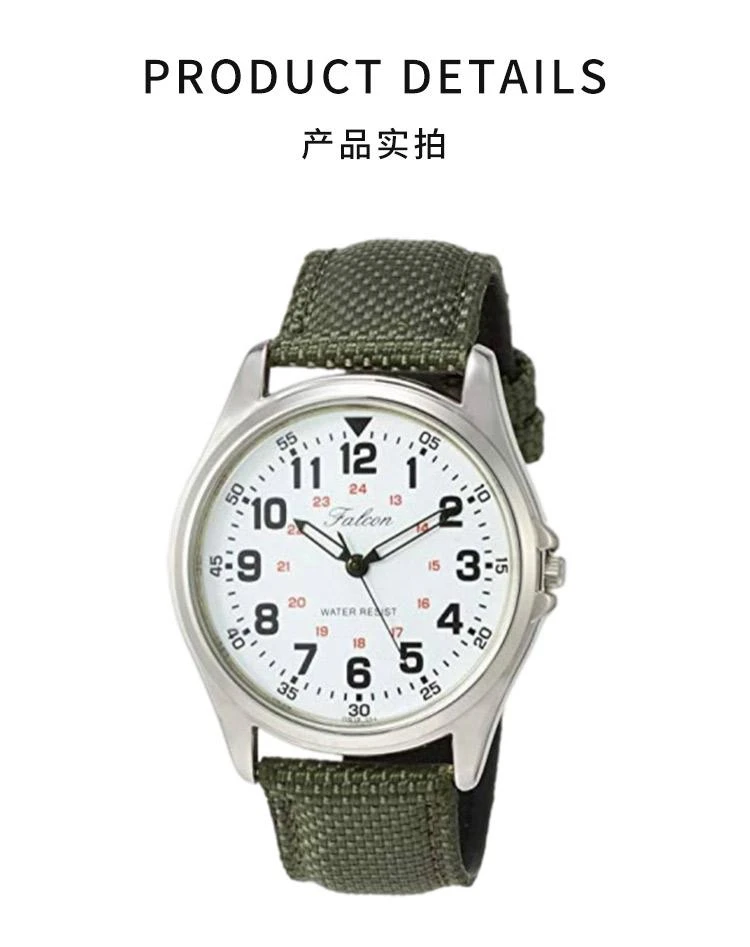 商品Citizen|日本直邮CITIZEN Q&Q西铁城手表防水皮带QB38-304男士绿色,价格¥327,第3张图片详细描述