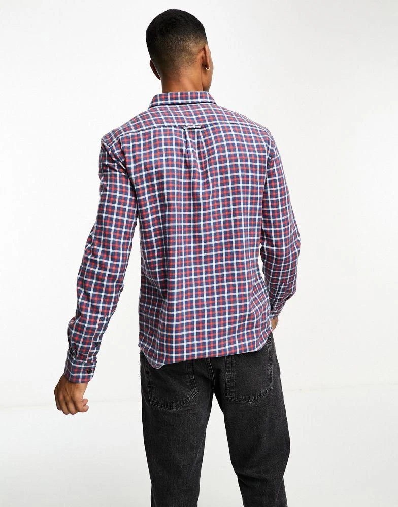 商品Wrangler|Wrangler long sleeve check shirt in navy,价格¥174,第4张图片详细描述