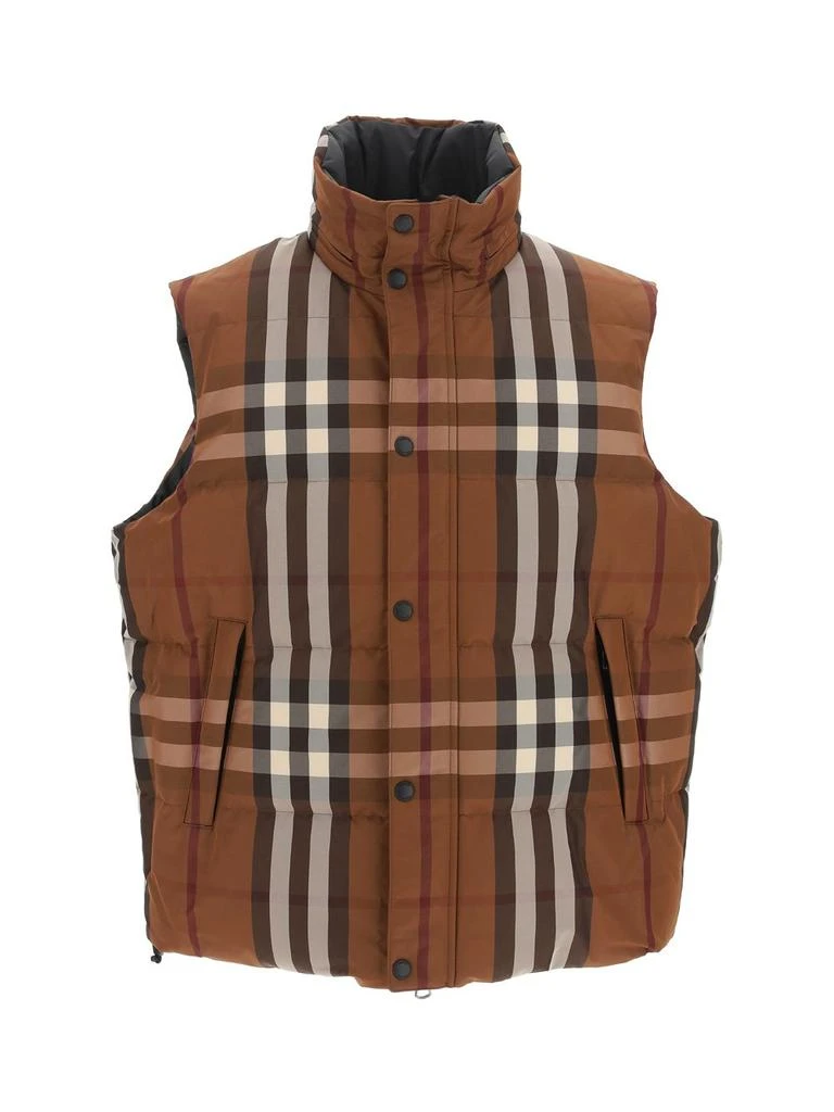 商品Burberry|Burberry Checked Button-Up Gilet,价格¥7950,第1张图片