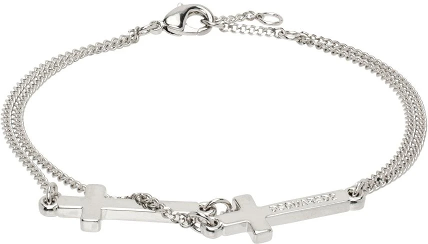 商品DSQUARED2|Silver Jesus Bracelet,价格¥676,第1张图片