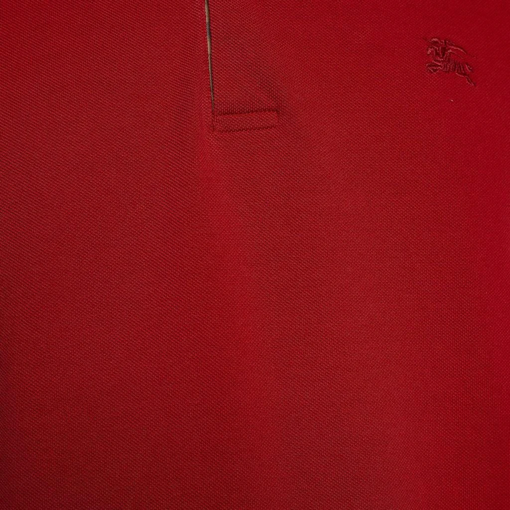 商品[二手商品] Burberry|Burberry Red Cotton Pique Short Sleeve Polo T-Shirt XL ,价格¥1256,第3张图片详细描述