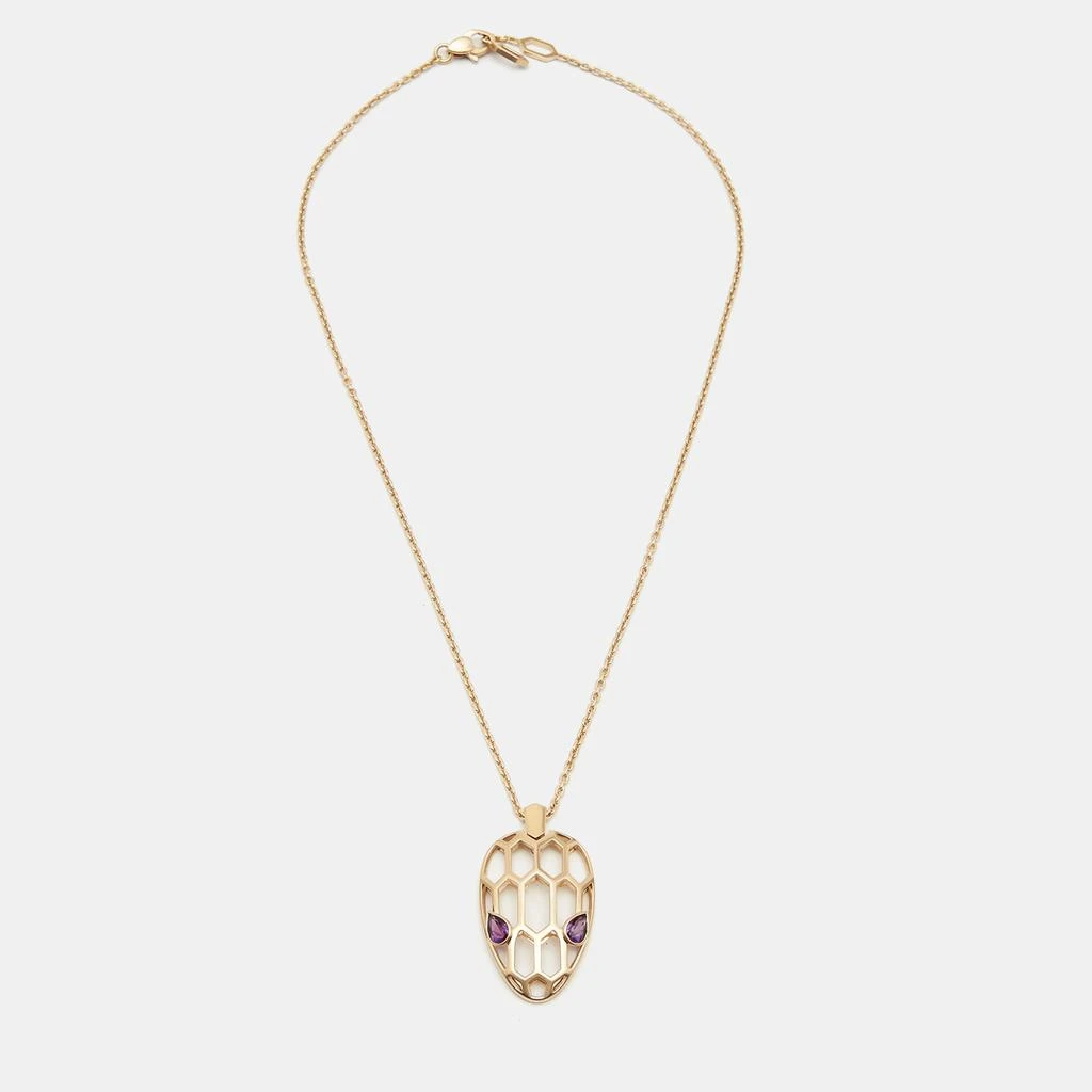 商品[二手商品] BVLGARI|Bvlgari Serpenti Seduttori Amethyst 18k Rose Gold Pendant Necklace,价格¥22076,第2张图片详细描述