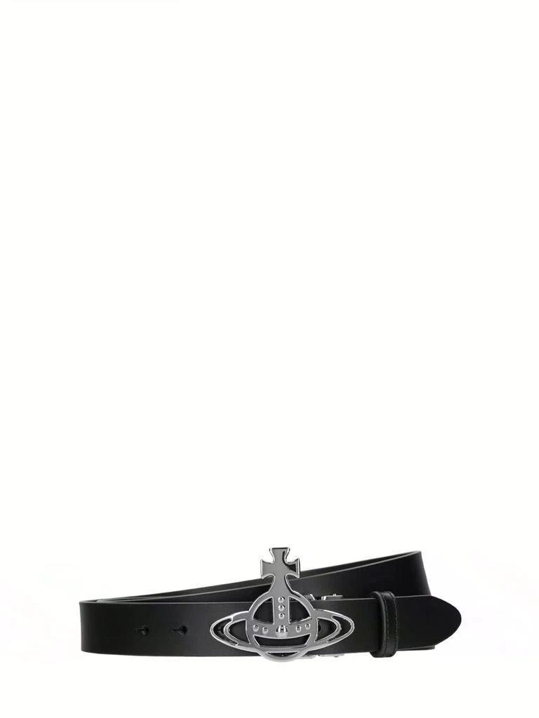 商品Vivienne Westwood|3cm Metal Hardware Leather Belt,价格¥2178,第1张图片