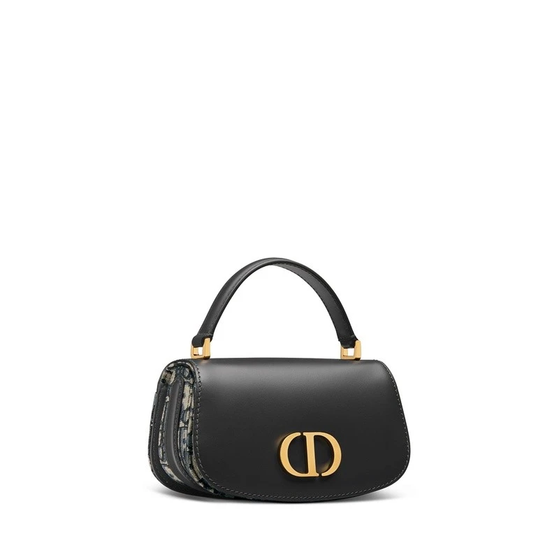 商品Dior|Dior 迪奥 30 Montaigne系列女士黑色牛皮手提包,价格¥22998,第5张图片详细描述