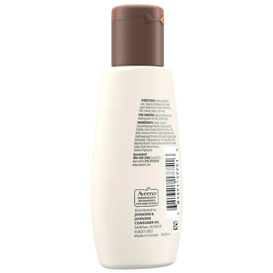 商品Aveeno|Daily Moisturizing Dry Skin Body Wash, Prebiotic Oat,价格¥23,第2张图片详细描述