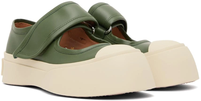 商品Marni|Green Pablo Mary-Jane Sneakers,价格¥1676,第4张图片详细描述