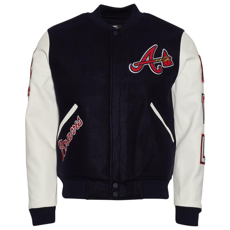 商品Pro Standard|Pro Standard Braves Logo Varsity Jacket - Men's,价格¥1432,第1张图片