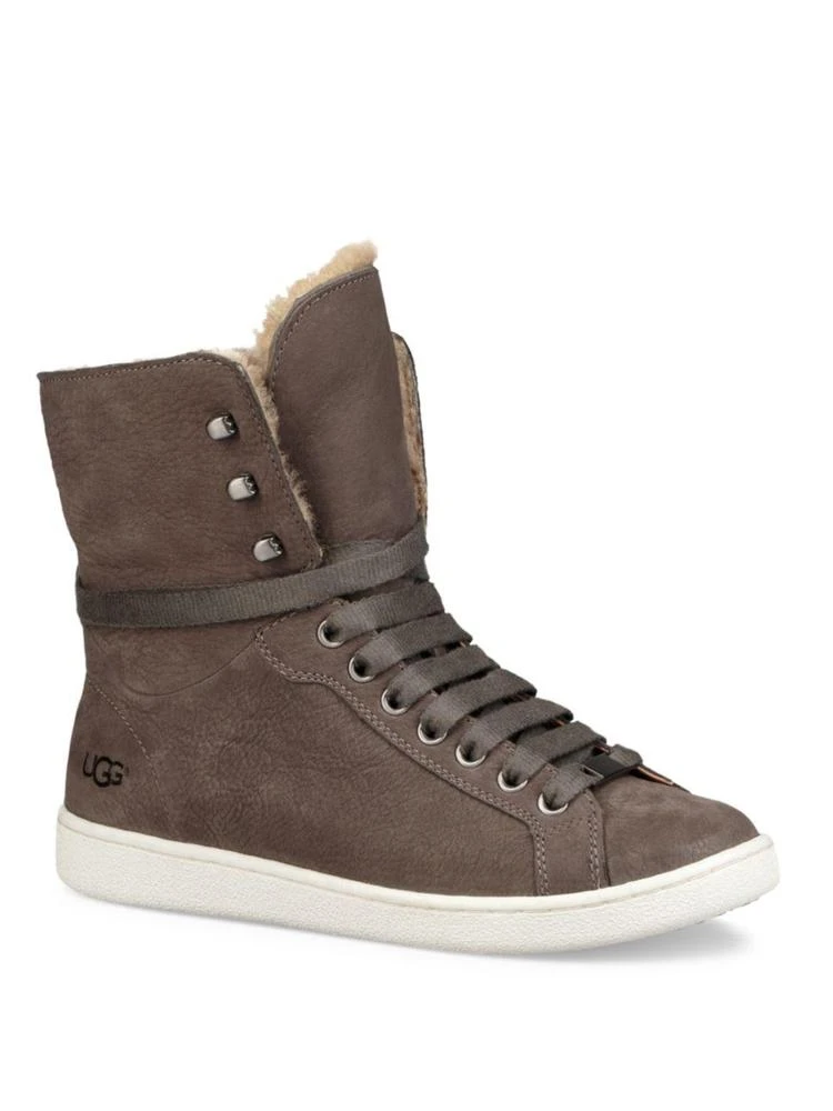 商品UGG|Starlyn Leather & Shearling High-Top Sneakers,价格¥450,第5张图片详细描述