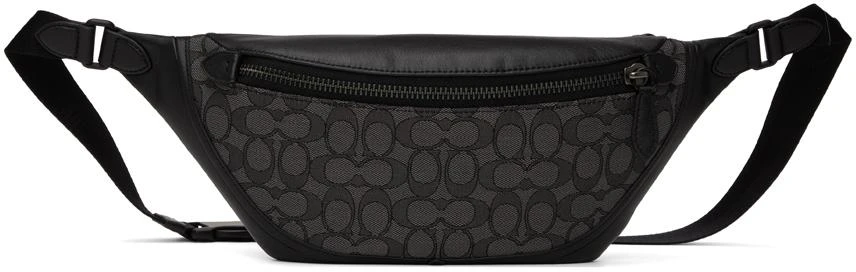 商品Coach|Black & Gray League Belt Bag,价格¥1159,第1张图片