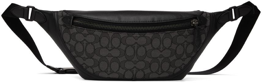 商品Coach|Black & Gray League Belt Bag,价格¥1517,第1张图片