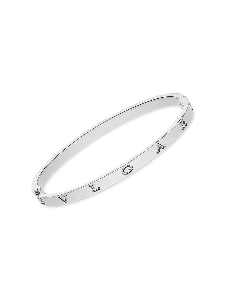 商品BVLGARI|B.zero1 18K White Gold Logo Bangle Bracelet,价格¥37406,第1张图片