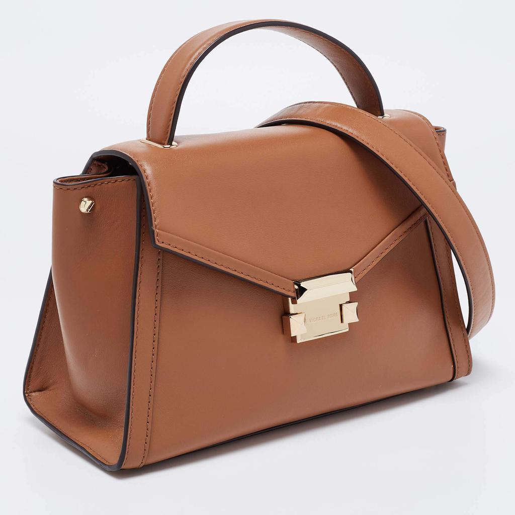 商品[二手商品] Michael Kors|Michael Kors Tan Leather Whitney Top Handle Bag,价格¥1196,第5张图片详细描述