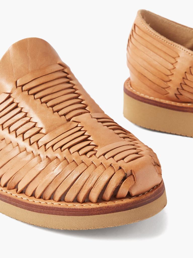 商品Yuketen|Alejandro woven-leather loafer sandals,价格¥1115,第4张图片详细描述