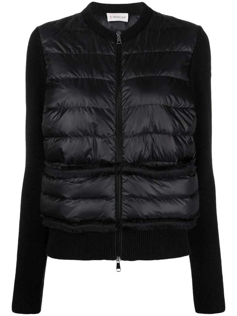 商品Moncler|MONCLER panelled knit puffer jacket,价格¥5631,第1张图片