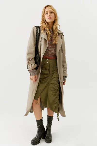 UO Callix Ruched Cargo Midi Skirt商品第4张图片规格展示