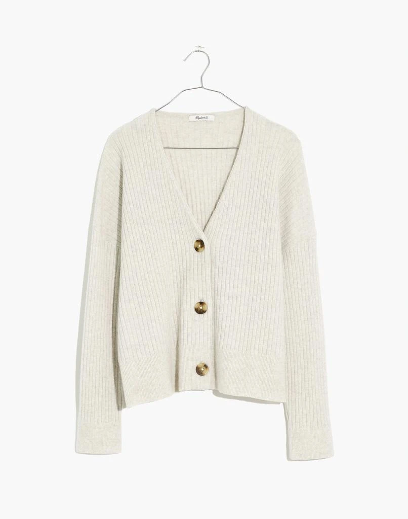 商品Madewell|Cameron Ribbed Cardigan Sweater in Coziest Yarn,价格¥394,第4张图片详细描述