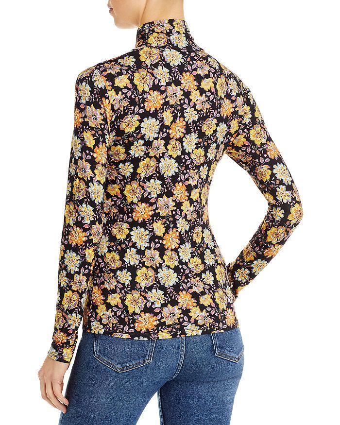 商品AQUA|Tapestry Floral Mock Neck Top - 100% Exclusive,价格¥354,第5张图片详细描述