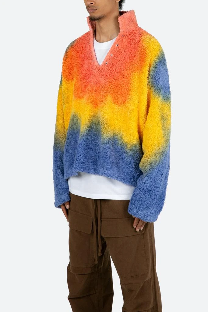 商品MNML|Tie Dye Sherpa Pullover - Multi,价格¥588,第5张图片详细描述
