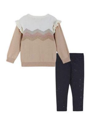 商品Andy & Evan|Baby Girl's Eyelash Sweater & Leggings Two-Piece Set,价格¥96,第2张图片详细描述