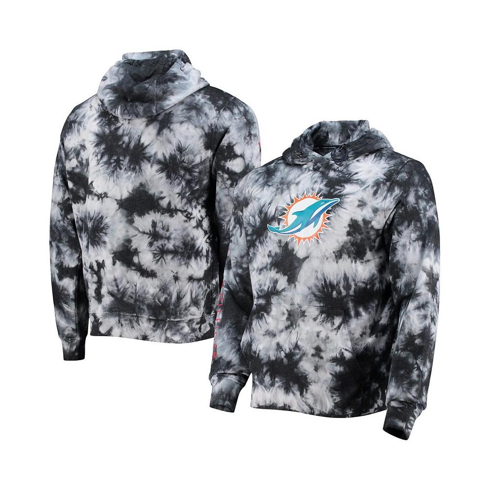 Men's Black Miami Dolphins Stanley Tie-Dye Pullover Hoodie商品第1张图片规格展示