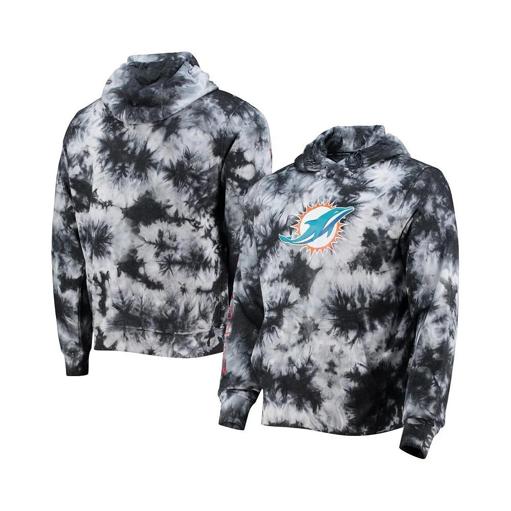 商品Tommy Hilfiger|Men's Black Miami Dolphins Stanley Tie-Dye Pullover Hoodie,价格¥748,第1张图片