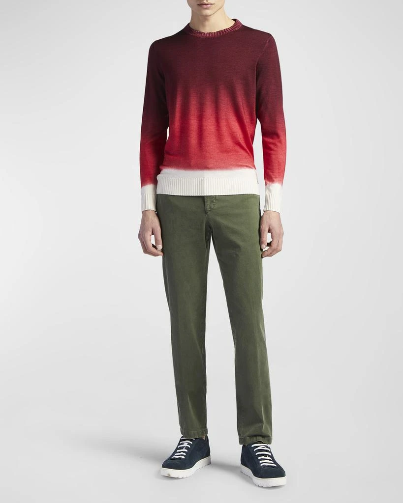 商品Kiton|Men's Cashmere-Silk Ombré Crewneck Sweater,价格¥8371,第1张图片