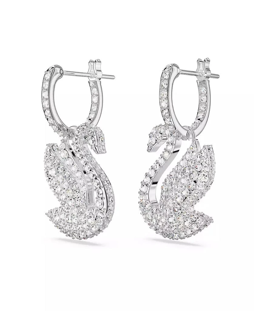 商品Swarovski|Crystal Swan Iconic Swan Drop Earrings,价格¥1266,第3张图片详细描述