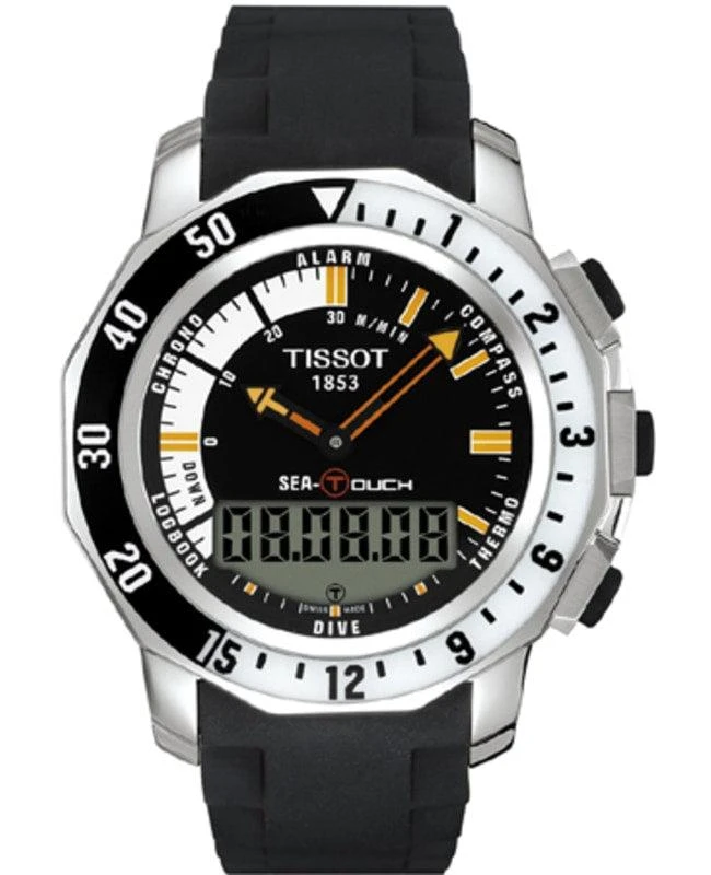 商品Tissot|Tissot Men's Sea-Touch 44mm Quartz Watch,价格¥4493,第1张图片